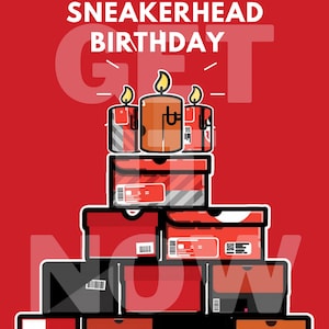 d'invitation de couleur noire et rouge | Faire-part d'anniversaire numérique rouge et noir | Flyer Nike éditable pour soirée à thème | Basket-ball