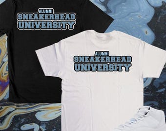 Camiseta Sneakerhead University para combinar con zapatillas deportivas / Camiseta Sneaker University para combinar con UNC Jordans Camisetas deportivas para combinar con Jordan Columbias / Legend Blue
