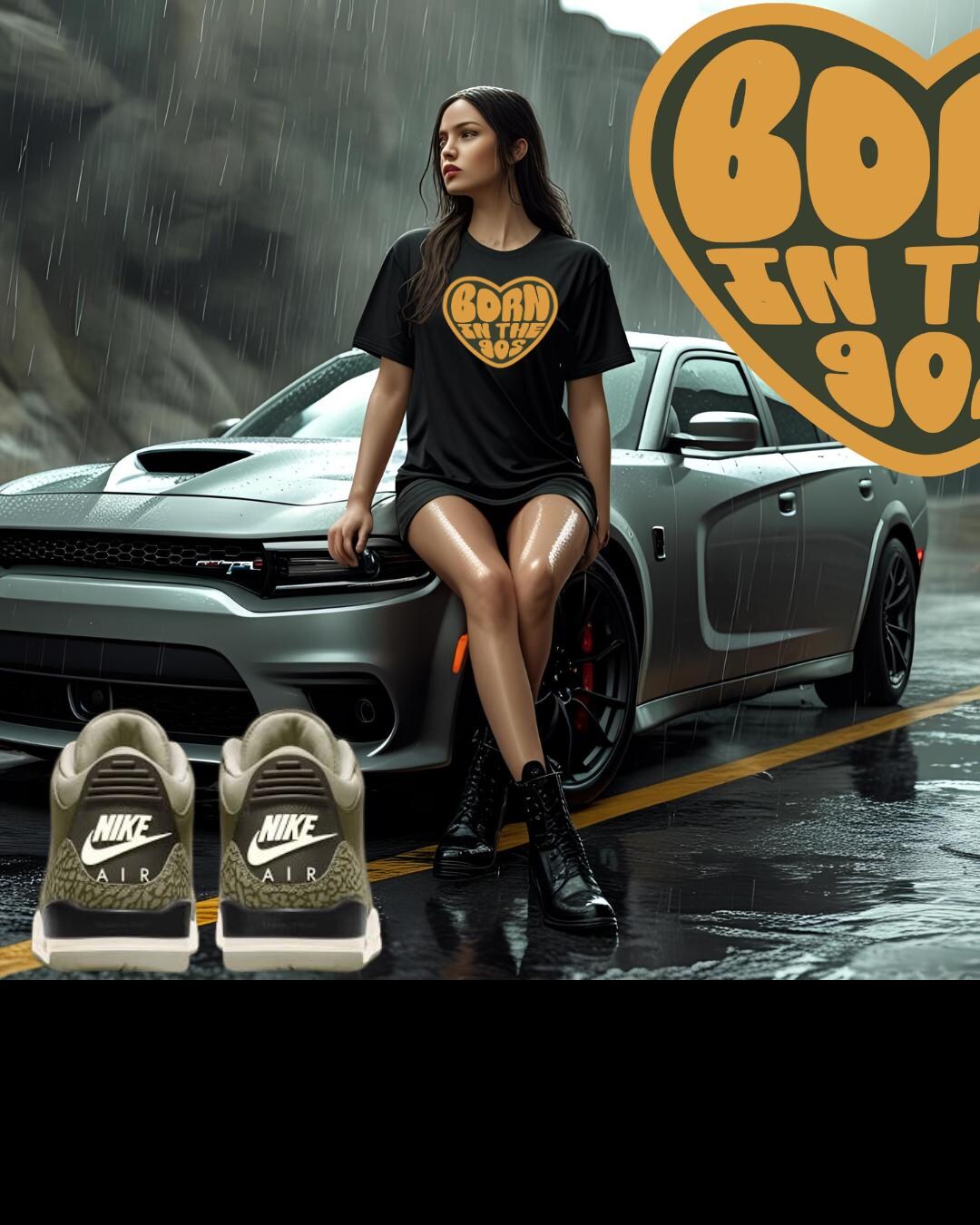 T-Shirt Matching Air Jordan 1 Low OG Voodoo - Pour Sneakerheads, Choix De Taille Et Couleur
