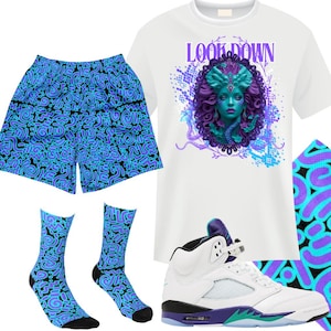 T-shirt Sneaker Match | Aqua 8 Tee | T-shirt assorti Jordan Retro 8 Aqua | Streetwear graphique pour sneakerheads