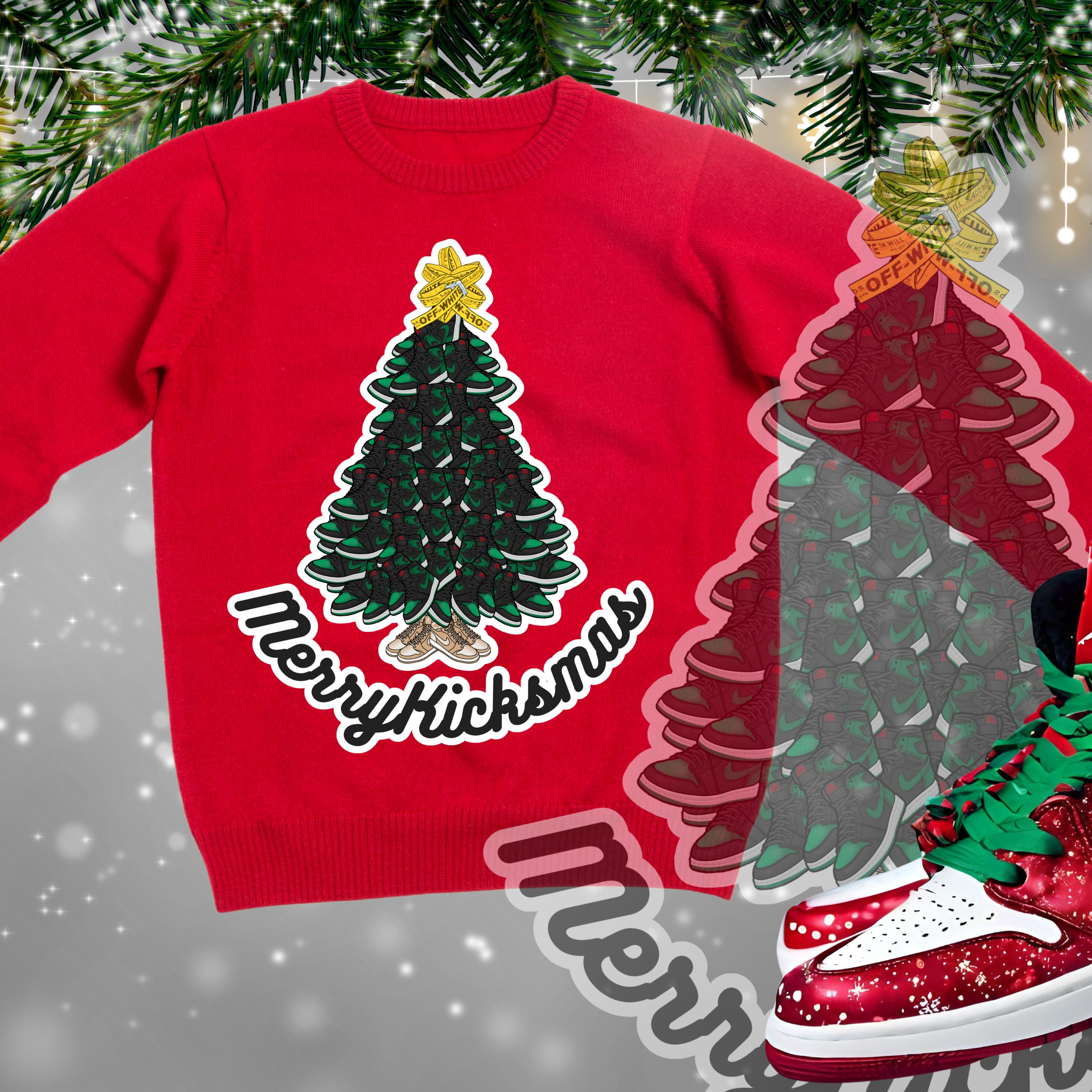 sneakerhead ugly christmas sweater