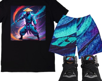 Aqua 8 Sneaker Match Tee | Jordan Retro 8 Aqua Inspired T-Shirt | Aussie Sneakerhead Streetwear | Shirts to Match Jordans