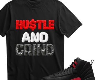 Bluza z kapturem Sneaker Match dla czarno-czerwonych Jordanów | Koszulka Bred 11, Playoff 13, Infrared 6 Match | Prezent dla niego | Bluza z kapturem Jordan Outfit na prezent