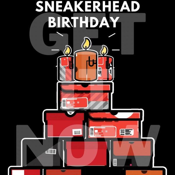 Personalized Sneaker Ball Flyer Template, Sneakerhead Happy Birthday Card, Sneakers Merch, Gift for Sneaker Lover, Shoe Lover Gifts SVG