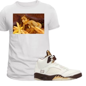 Dunkler Mokka Jordan 1 Shirt | Sneaker Match Tee für braune Jordans | Mokka Outfit für Sneakerheads | Geschenk für Ihn | Schwarzes T-Shirt