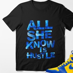Laney Sneaker Match T-Shirt – Fits Jordan 1, Jordan 5, Jordan 14 Laney & Dunk UCLA | Varsity Maize Royal Blue Retro Tee