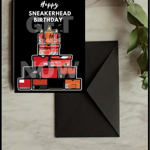 Biglietto di auguri di buon compleanno Sneakerhead Sneakers Sneakerhead Merch Regalo per gli amanti delle sneaker Regalo per gli amanti delle scarpe Hype beast regalo sneakerhead femminile