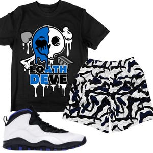 Royal Blue Jordan Sneaker Match Shirt – Fits Jordan 1 Game Royal, Jordan 3 True Blue, Jordan 13 Hyper Royal | Retro Streetwear Tee
