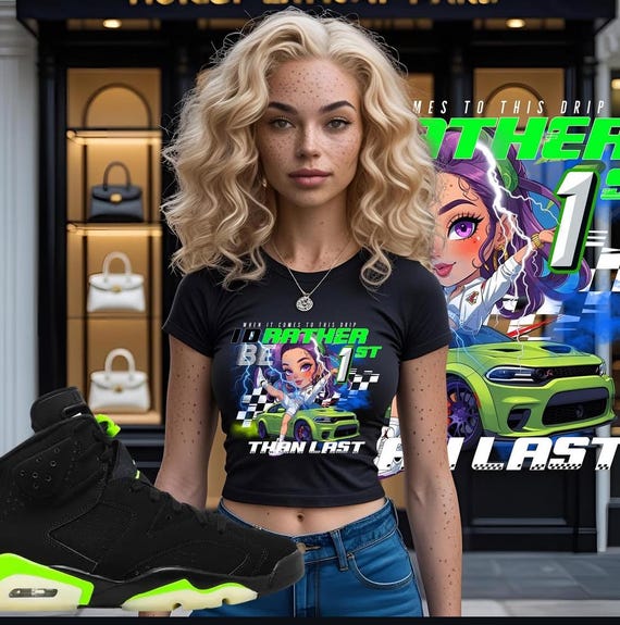 shirt to go with jordan 6 electric green