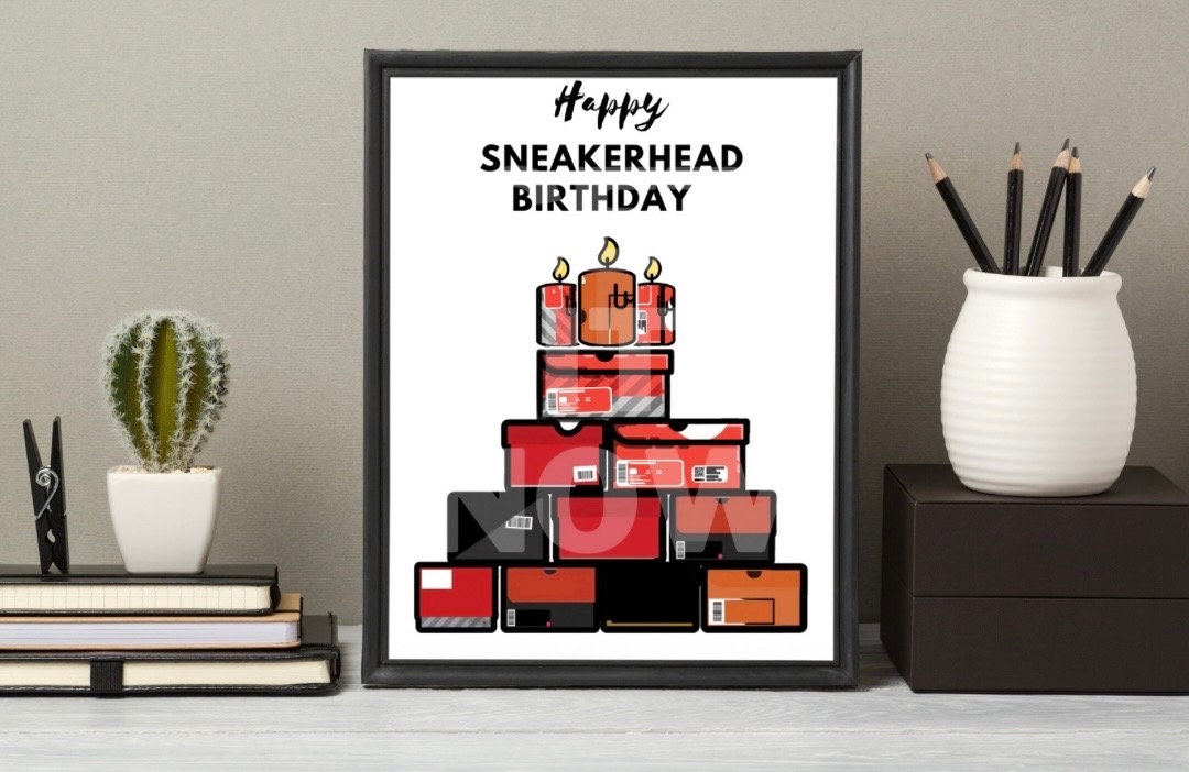Sneakerhead Happy Birthday Card Sneakers Sneakerhead Merch Gift for