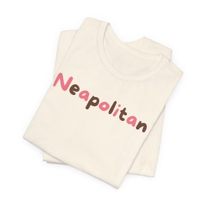Neapolitan Ice Cream Tee | Chocolate, Strawberry & Vanilla Inspired Design