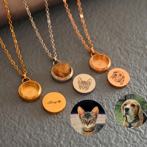 Custom Paw Print Cremation Urn Necklace,Pet Photo Necklace,Pet Loss gift for her,grief necklace,Personalized Dog Urn,Pet Hair Memorial gift