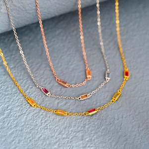 Personalized Family Birthstone Necklace,Tiny Birthstone Jewelry,Grandma Necklace,Birthday Gift for Her,Christmas Gift,Bridesmaid Gift,Mom
