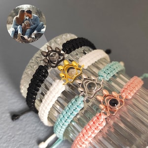 Custom Pet Photo Projection Bracelet,Handmade Pet Memorial Gift,Secret Jewelry Gift for Her,Loss Pet Gift,Dog Photo Bracelet,Couple Bracelet