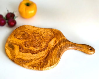 Olive Wood Big Cutting Board with Handle, chopping board, gift for chefs, gift