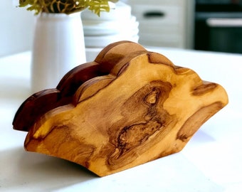 Olive Wood Classic Napkin Holder