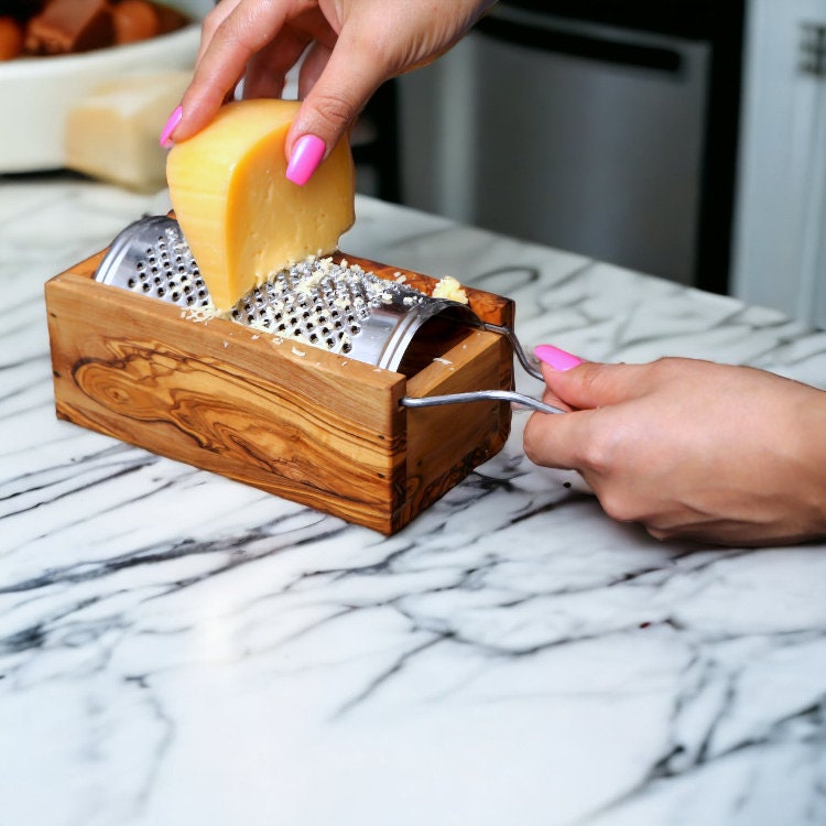 Parmesan / Cheese Grater Made of Olive Wood 