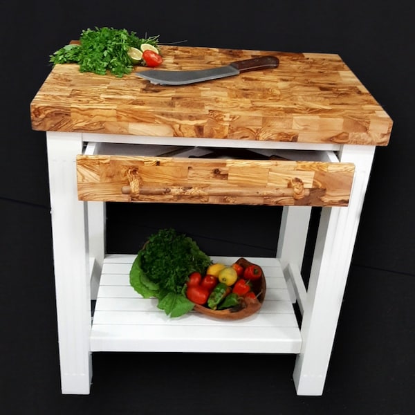 Butcher Block Kitchen Table - Etsy