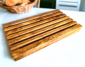 Olive Wood Bread Cutting Board 40 cm