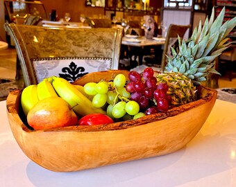 Cesto Portafrutta In Bambù ELECTROMAX Forma Di Petalo - Cesto Pieghevole Naturale Per Frutta, Snack E Regali