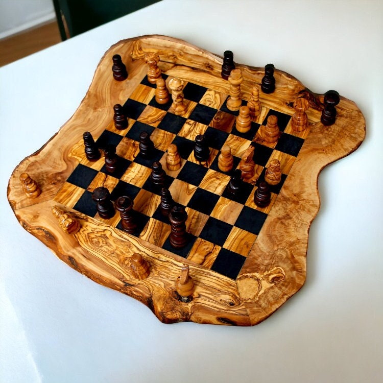 3.9 Ulbrich Series Wooden Chess Set with Extra Queens Modern Weighted  Chessmen