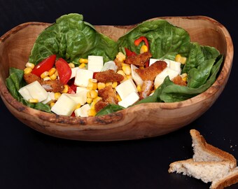 Olive Wood Fruit Basket