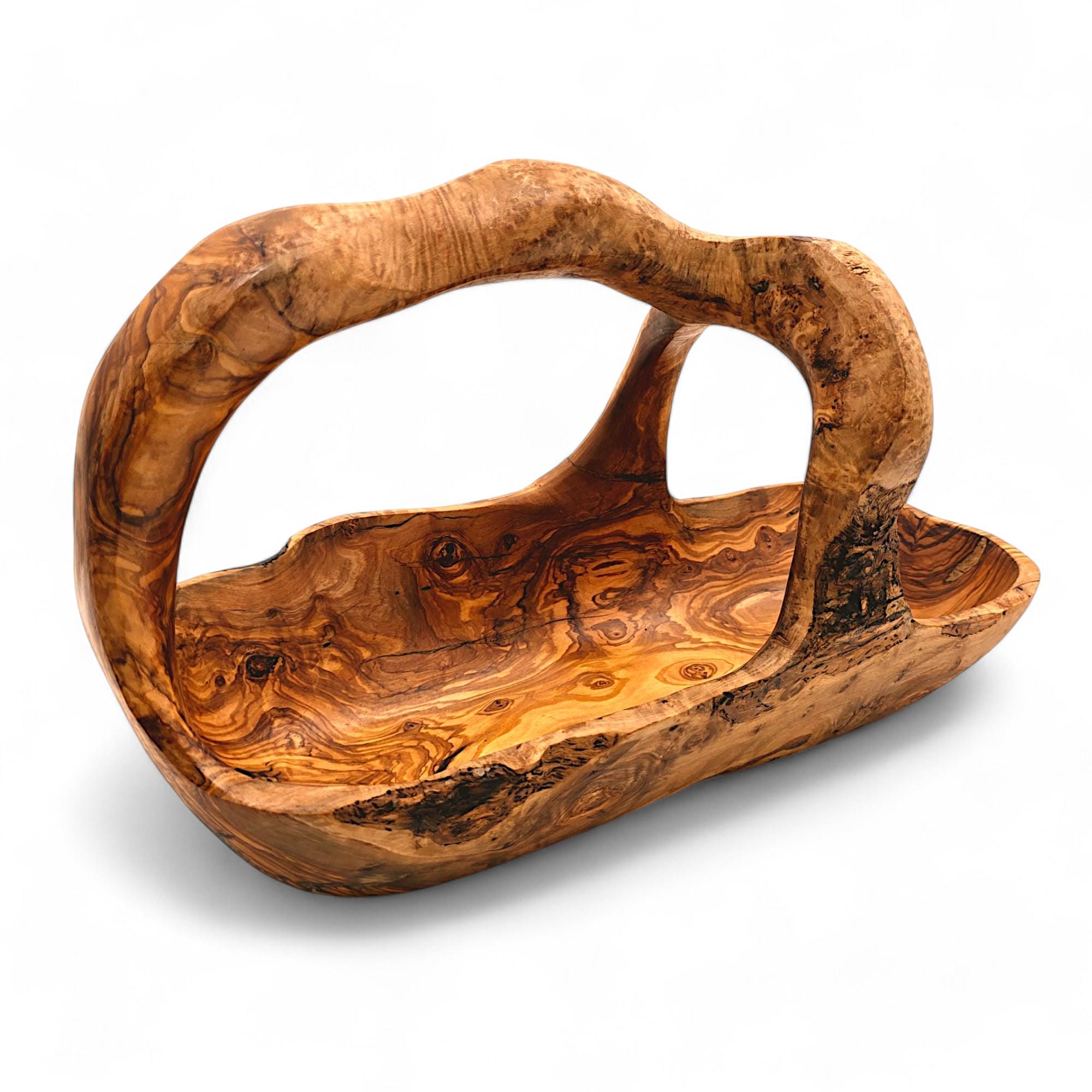 Ciotola In Legno Di Radice Naturale Fatta A Mano – Diametro 15-40 Cm, Vassoio Decorativo Per Frutta E Gioielli