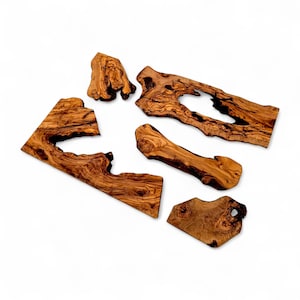 Stukken olijfhout, olijfhout voor doe-het-zelvers, olijfhout voor epoxy, olijfhout voor hars, hout voor kunst, olijfhouten platen