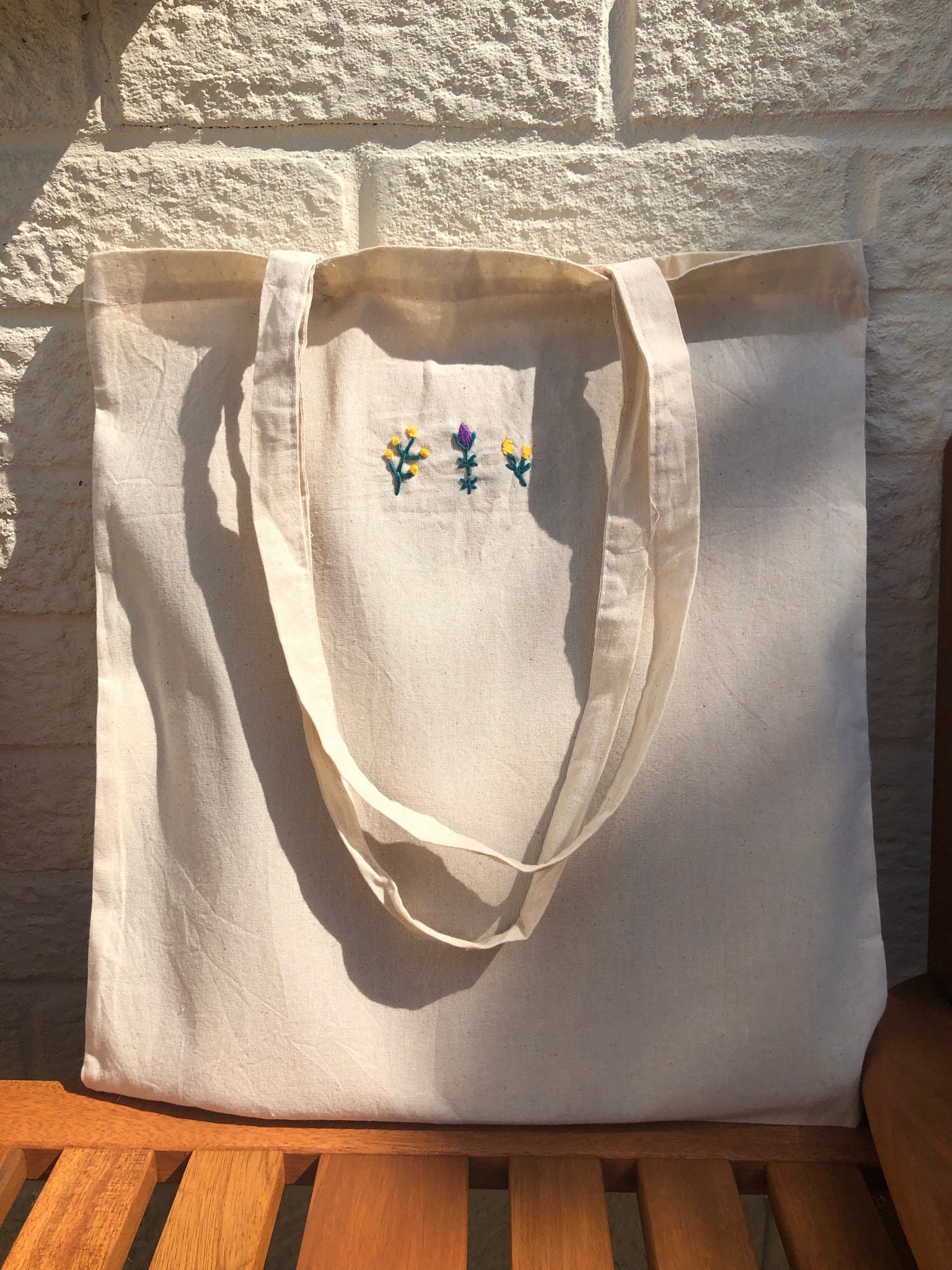Floral Embroidery Tote Bag Aesthetic Bags Accessories Etsy UK