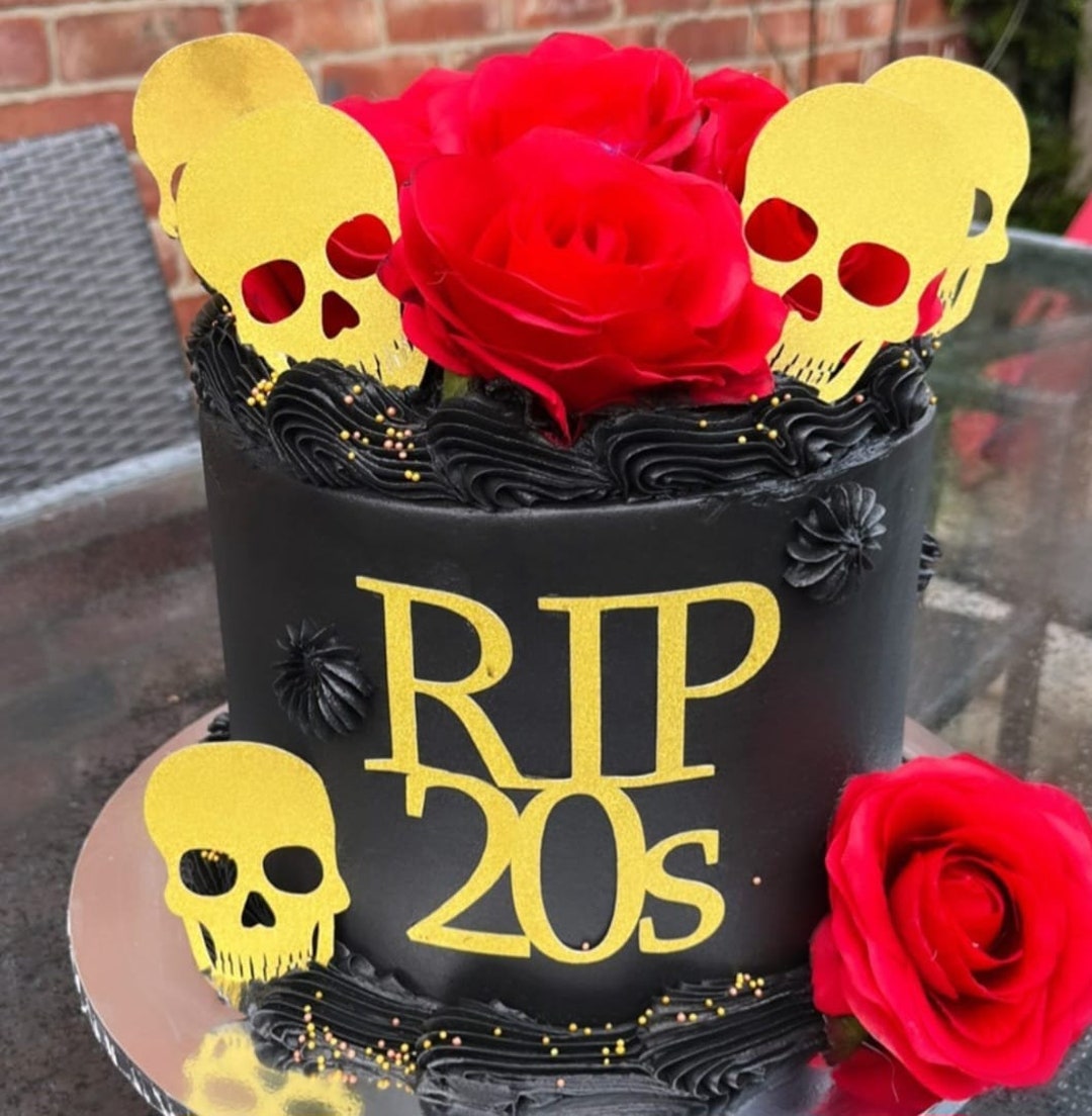 RIP 20s Cake Topper Set Various Colours and Ages - Etsy