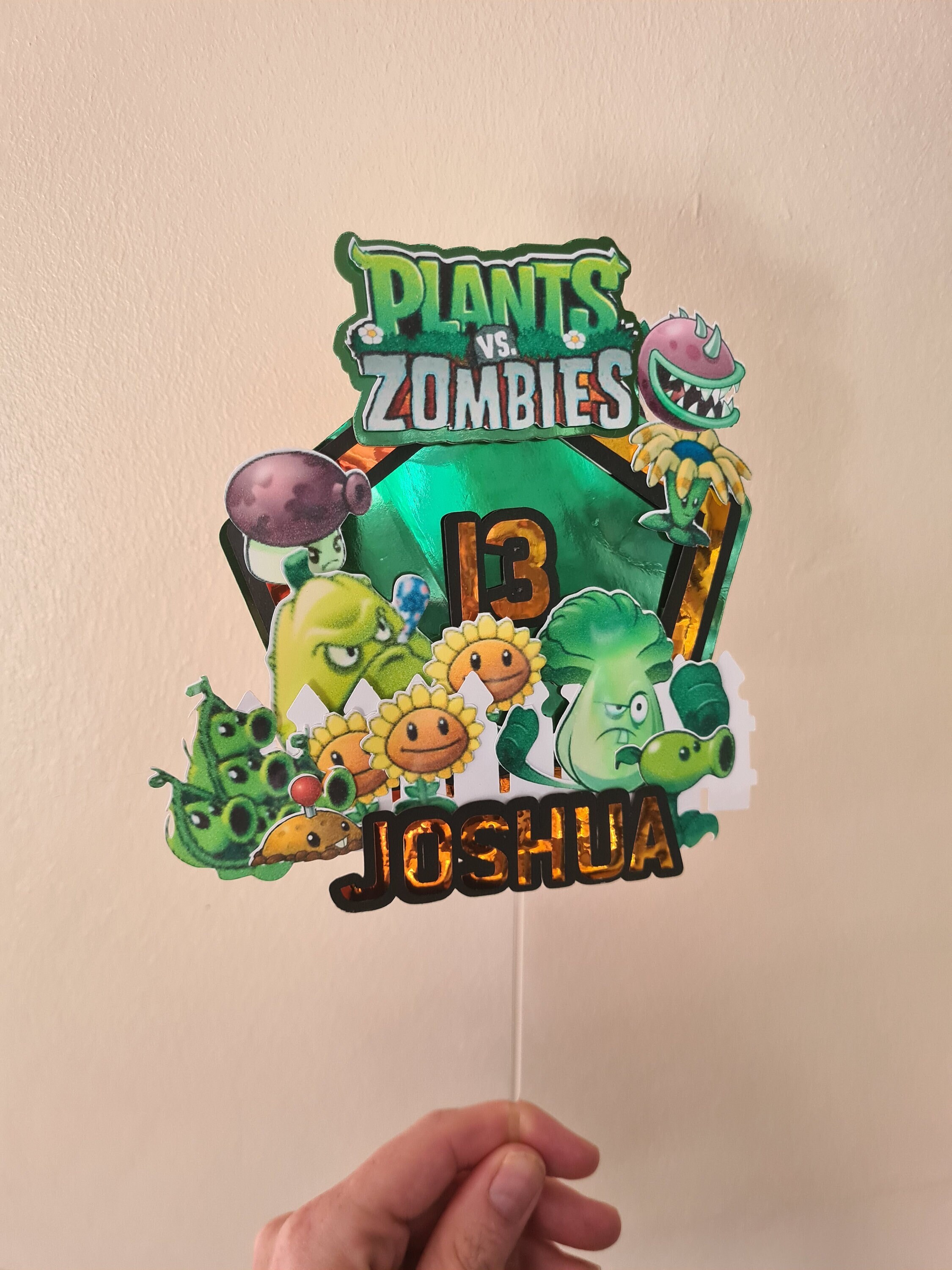 Plants Vs Zombies Cake Topper - Etsy