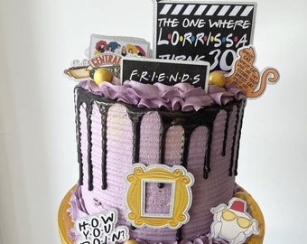 Friends cake topper and charms