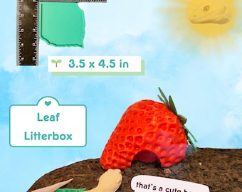 Leaf Litterbox for Leopard Geckos: Reptile Latrine
