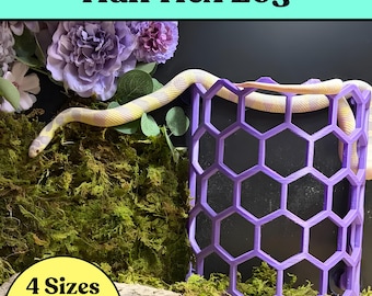 Snake Climbing Half Log: Reptile Enrichment Habitat Decor