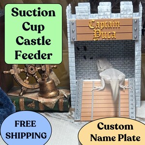 Bearded Dragon Food Tank Accessories Bug feeder, Reptiles habitat and care feeding dish Also for Leopard gecko & other exotic pet ARCAFE1