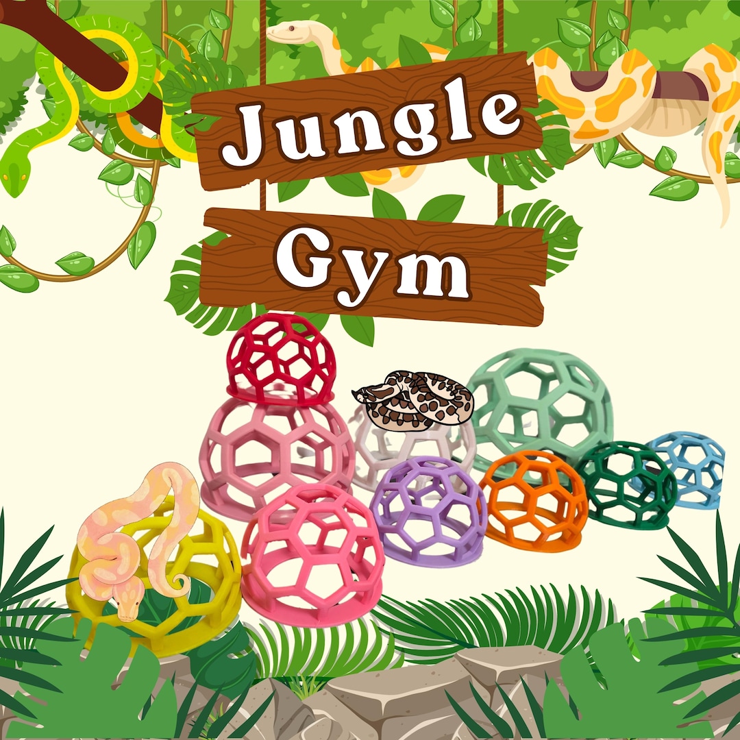 Twin Snakes Slim Snake Jungle Gym Ball For Small Python Playground