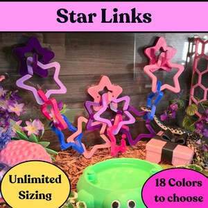 Snake Climbing Rings: Hex Link Enrichment Toy for Reptiles Star Links