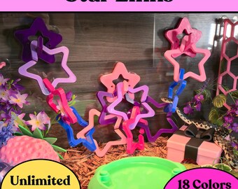 Snake Climbing Rings: Hex Link Enrichment Toy for Reptiles Star Links