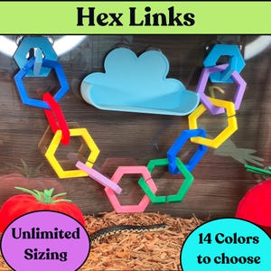 Snake Enrichment climbing rings, hognose snake , Hex Links, Cornsnake, or other Snakes like Gopher, Garter, Sand Boa, Hognose,