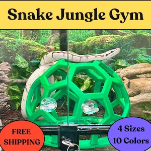 Snake Enrichment, Reptile Accessories, Cornsnake, or other Snakes like Gopher, Garter, Sand Boa, Hognose, Pet, Habitat, Jungle Gym XS Design