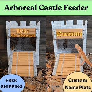 Bearded Dragon Bug feeder Food Tank Accessories , Reptiles habitat and care feeding dish Also for Leopard gecko & other exotic pet ARCAFE2