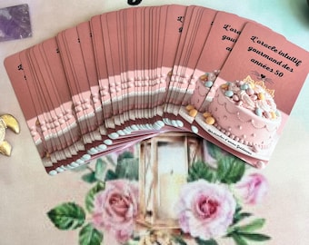 Oracle intuitive gourmand des années 50. Oracle divinatoire de 54 cards.