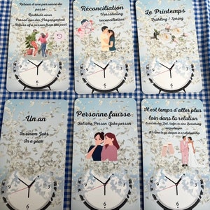 Oracle des amoureux du temps, 56 cartes - Oracle divinatoire sans livret. Livraison gratuite en Europe.