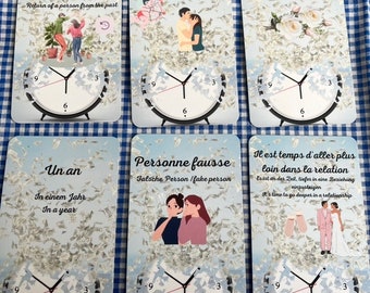 Oracle des amoureux du temps, 56 cartes - Oracle divinatoire sans livret. Free delivery in Europe.