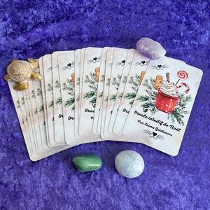 Oracle intuicyjny de Noël, 54 karty - Oracle divinatoire sans livret. Darmowa dostawa w Europie