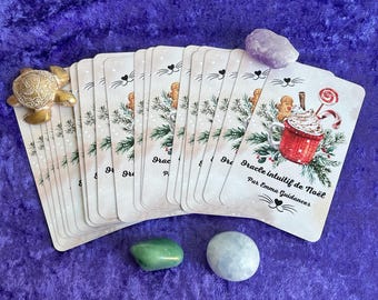 Oracle intuitive de Noël, 54 cards- Oracle divinatoire sans livret. Free delivery in Europe