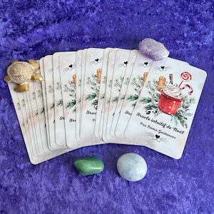 Extension de l’oracle intuitif de Noël. 20 cartes.Livraison gratuite en Europe.