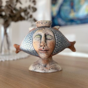 Pisces - Handmade Ceramic Sculpture
