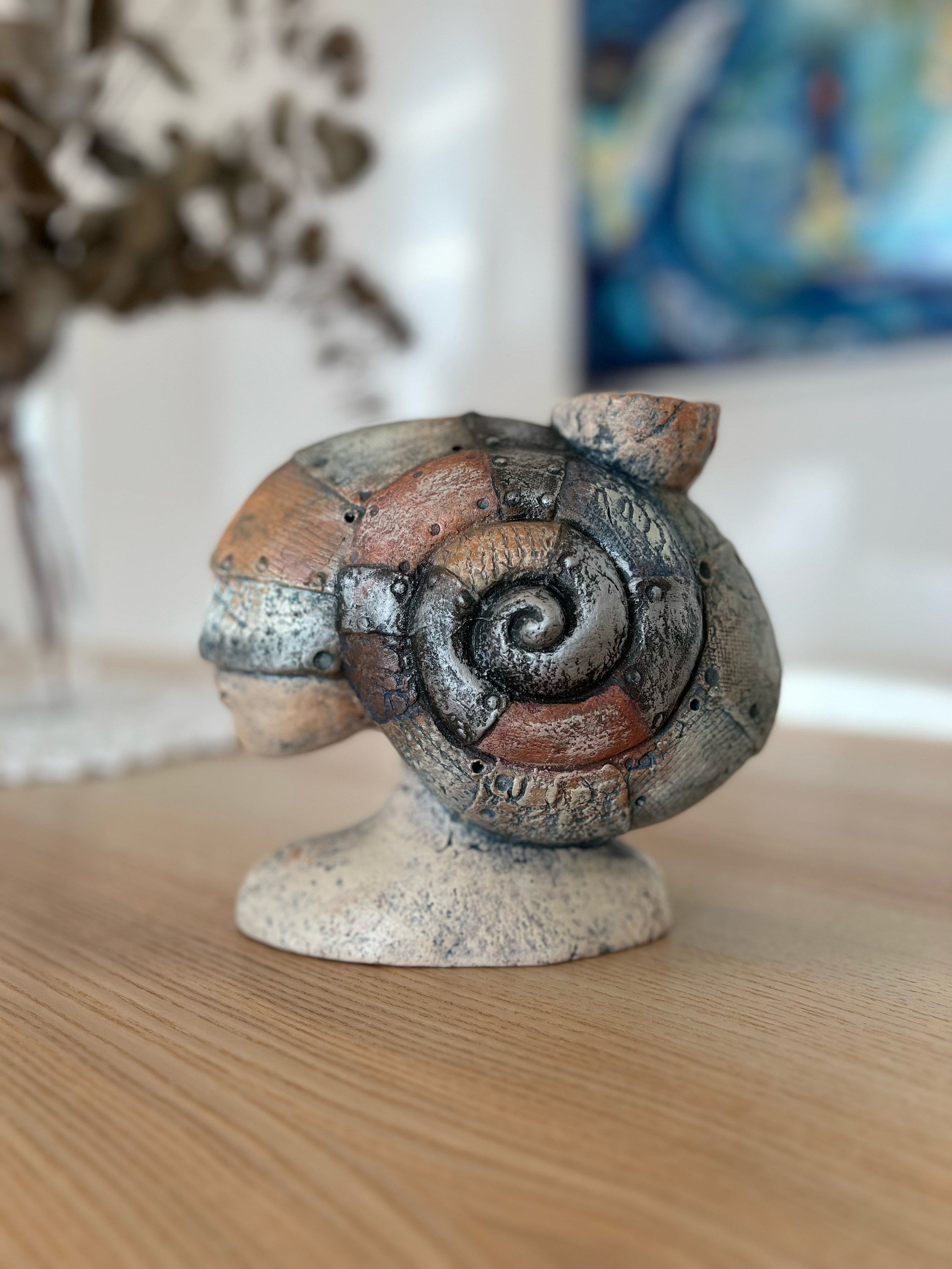 Handmade Ceramic Sculpture Reference: La Dea Bendata Handmade Ceramic Sculpture Of A Woman