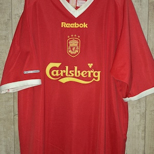 liverpool fc 2001/2003 cup football shirt jersey england